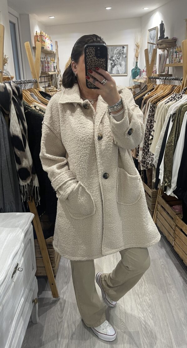 Manteau Éliot beige – Image 2