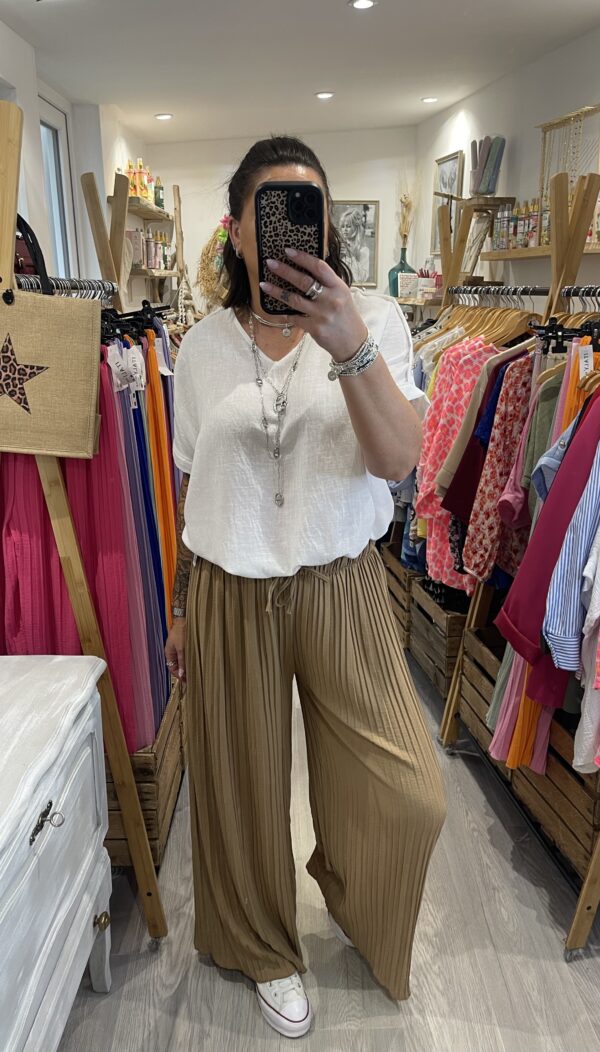 Pantalon Milo camel – Image 2