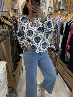 Blouse Nora bleue