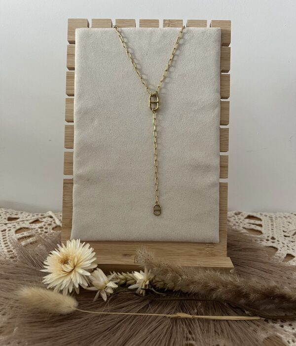 Collier/Sautoir Herma doré – Image 2