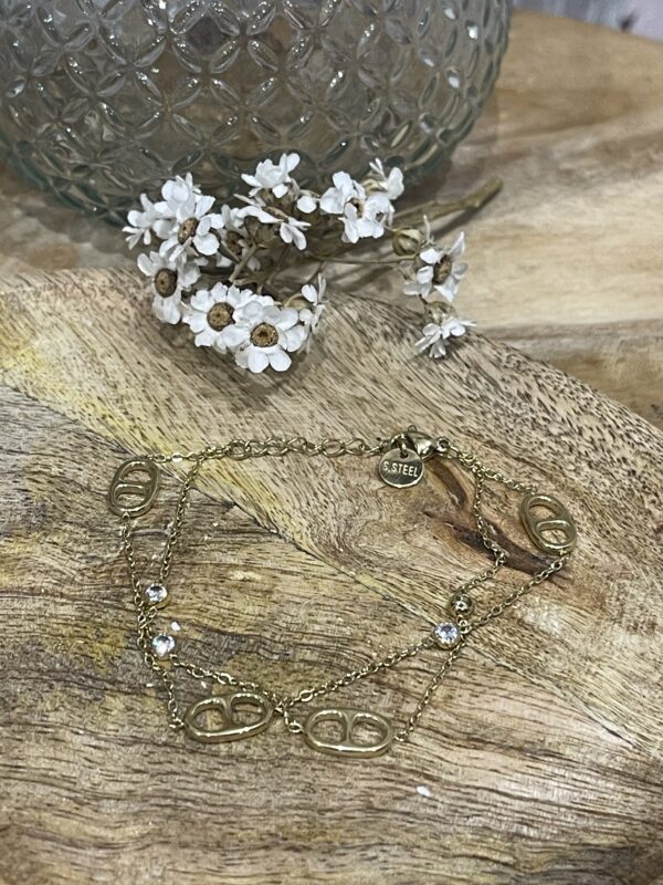 Bracelet Ruby doré
