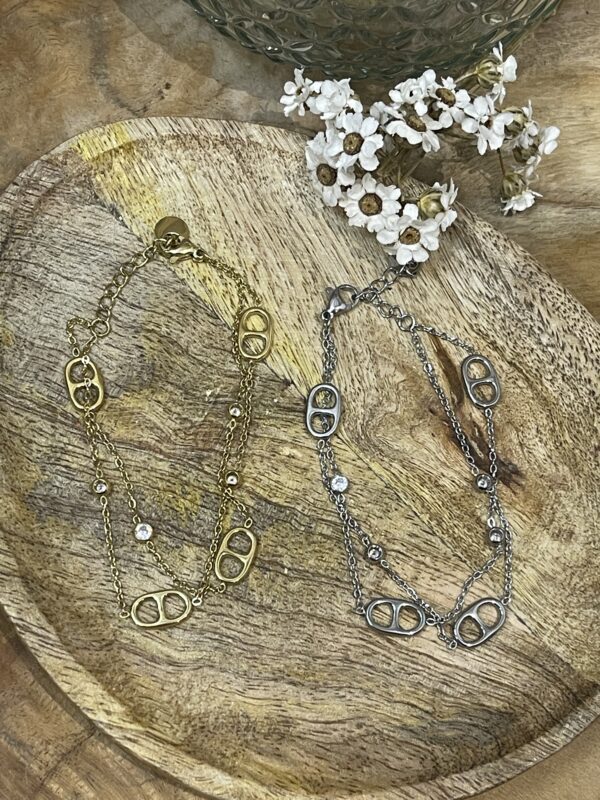 Bracelet Ruby doré – Image 3