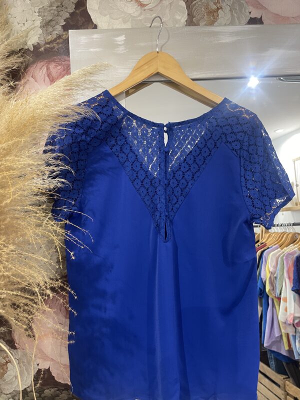 Blouse Stella bleu électrique – Image 4