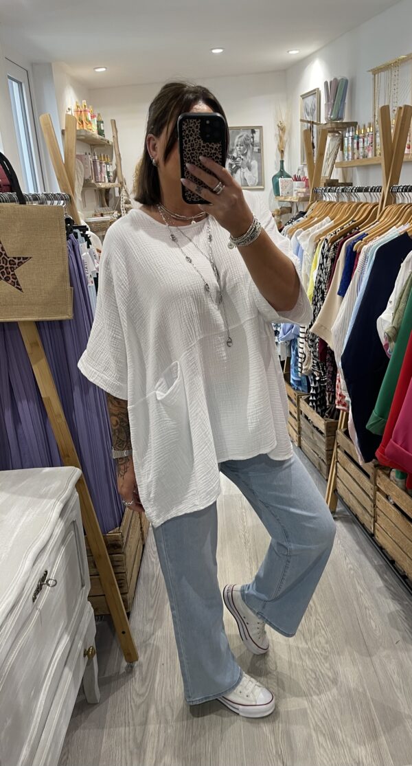 Blouse Isabel blanche – Image 2