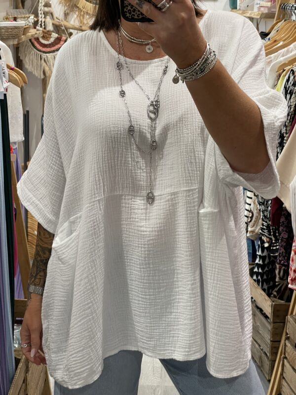 Blouse Isabel blanche – Image 4