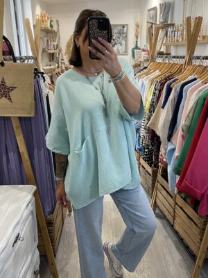 Blouse Isabel vert d’eau