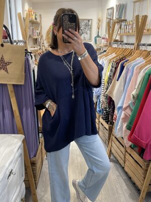 Blouse Isabel bleu marine