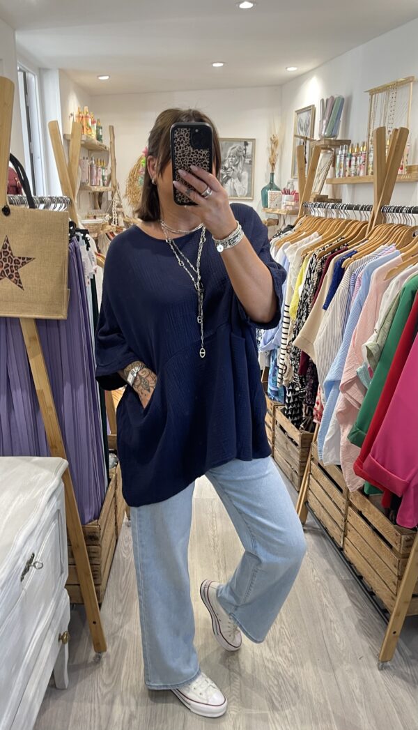 Blouse Isabel bleu marine