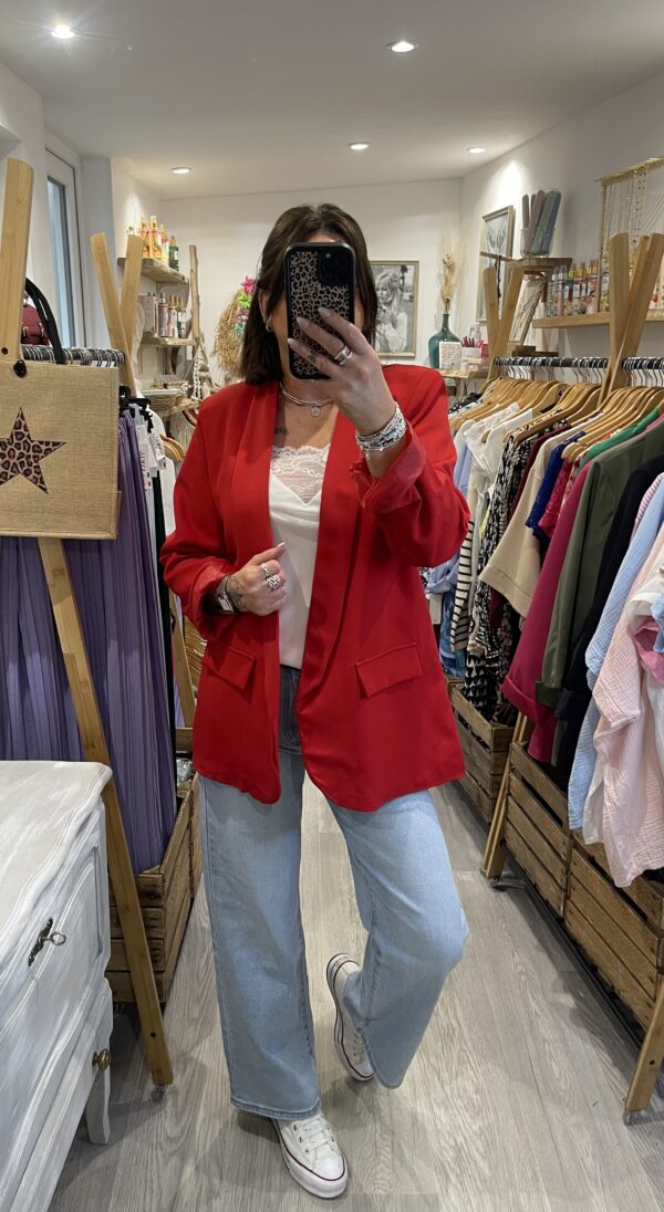 Blazer Clarke rouge – Image 2