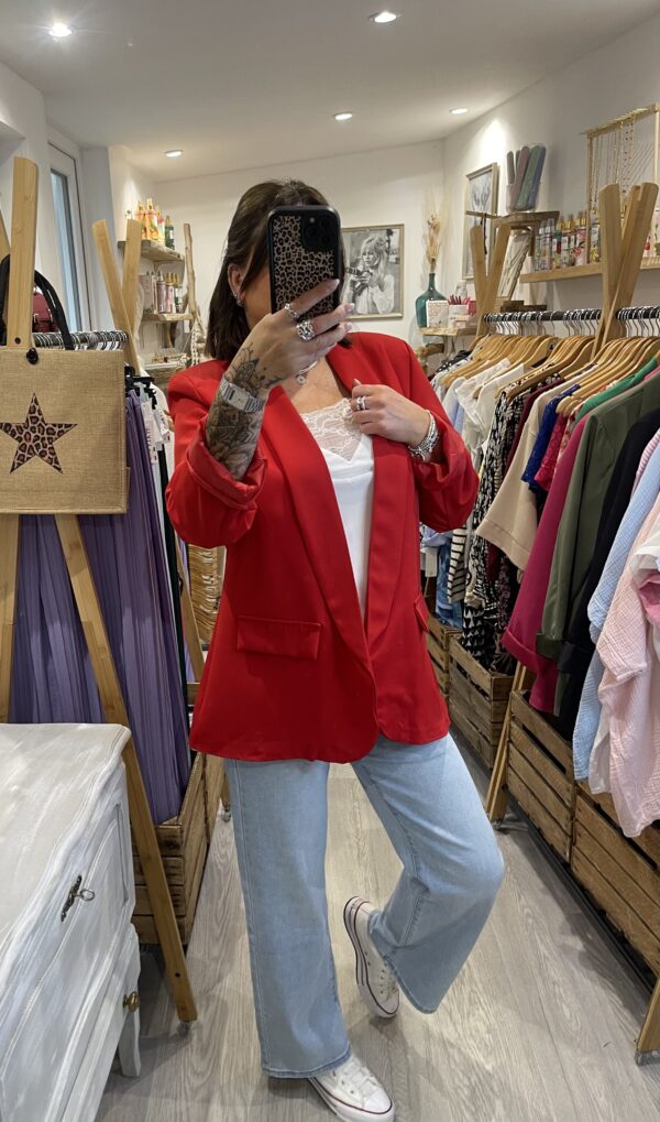 Blazer Clarke rouge – Image 3