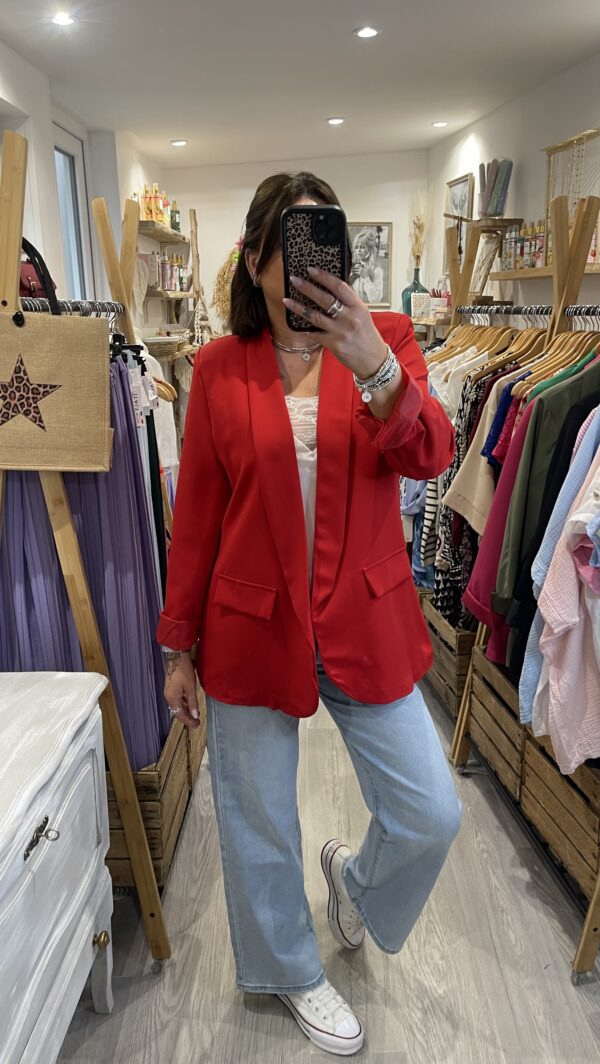 Blazer Clarke rouge – Image 6