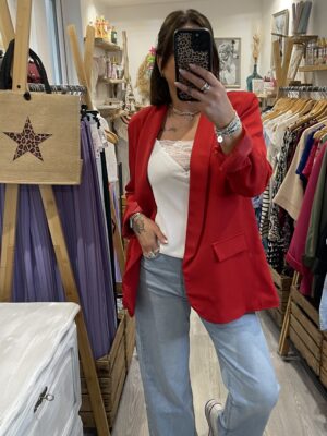Blazer Clarke rouge