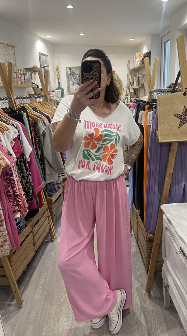 Pantalon Gio rose – Image 2