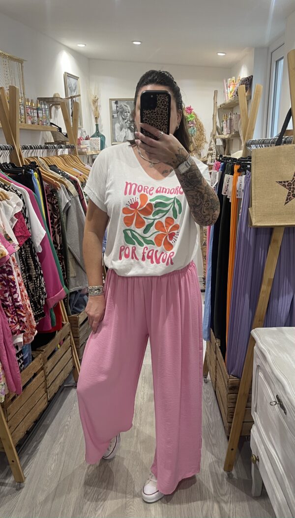 Pantalon Gio rose – Image 3