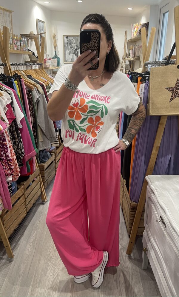 Pantalon Gio fuchsia – Image 2