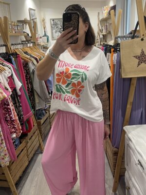 Pantalon Gio rose