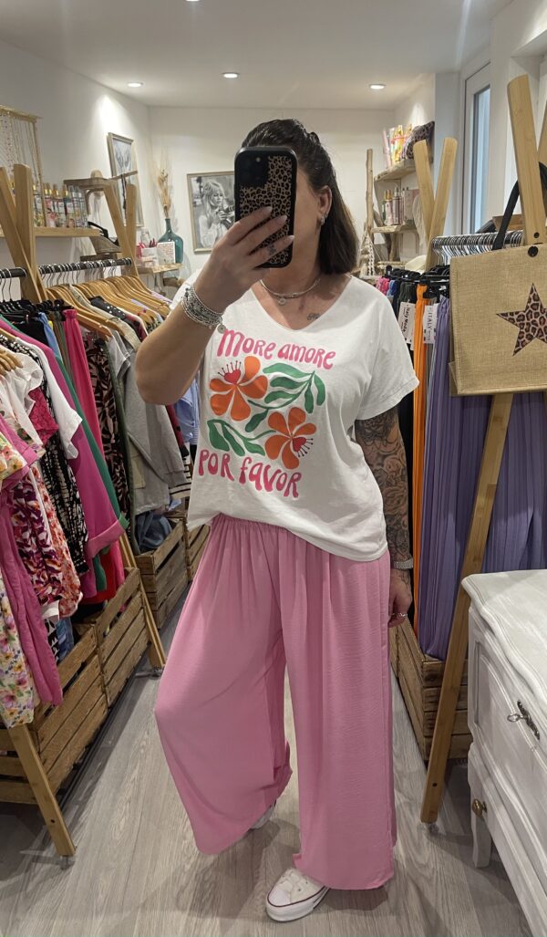 Pantalon Gio rose