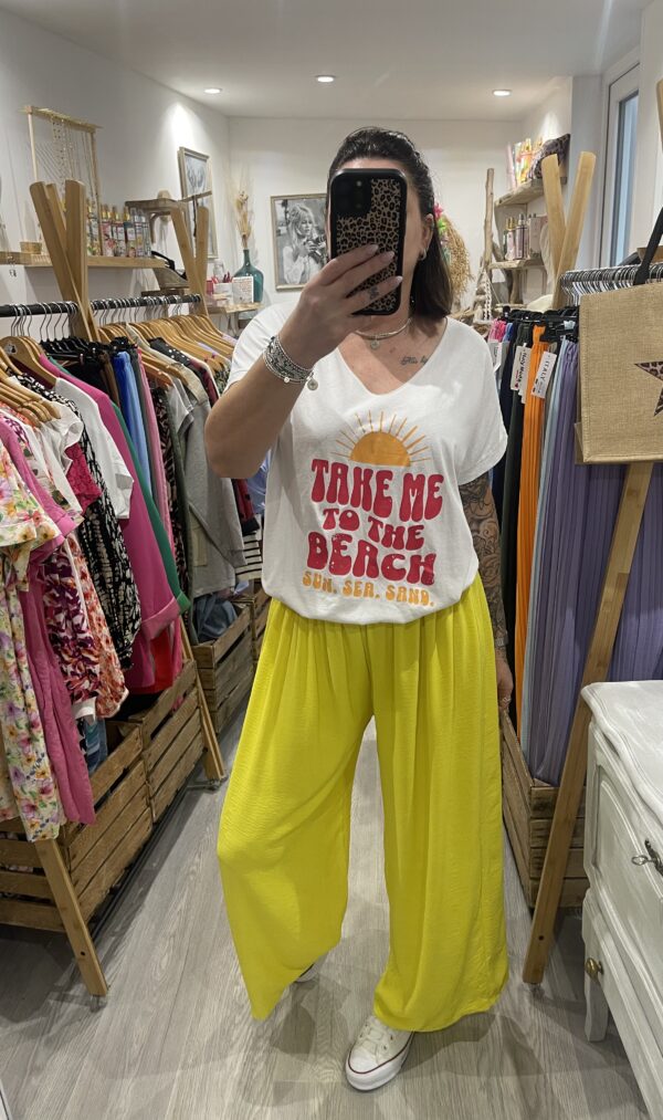 Pantalon Gio jaune – Image 3