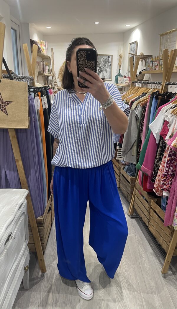 Blouse Alexandra bleue