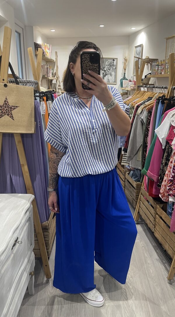 Blouse Alexandra bleue – Image 2