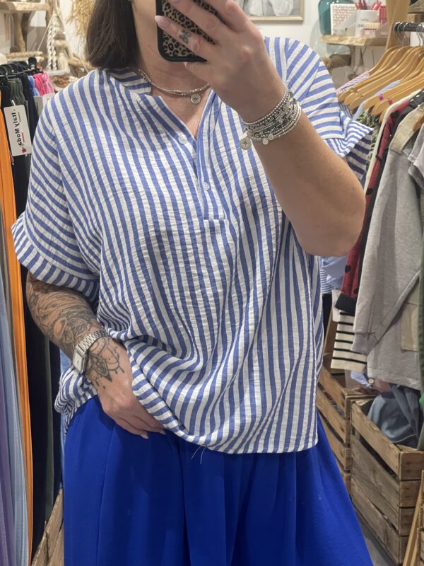 Blouse Alexandra bleue – Image 4