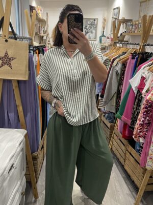 Blouse Alexandra kaki
