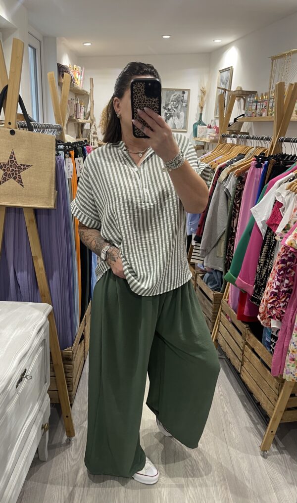 Blouse Alexandra kaki