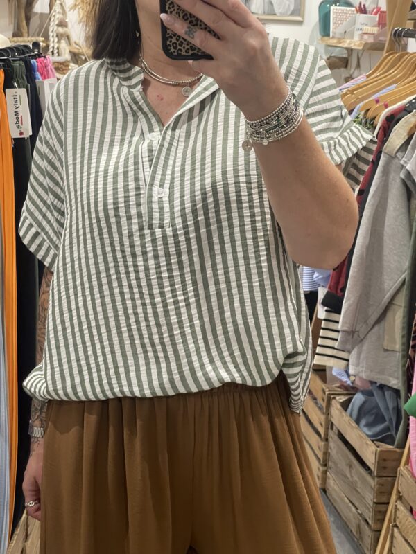 Blouse Alexandra kaki – Image 7