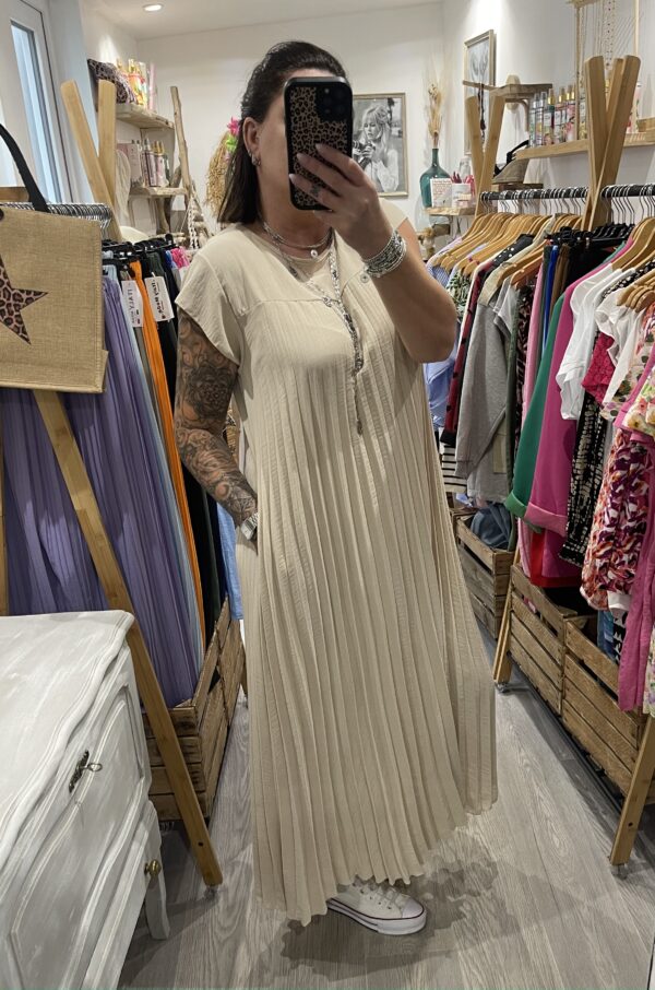 Robe Amandine beige – Image 3