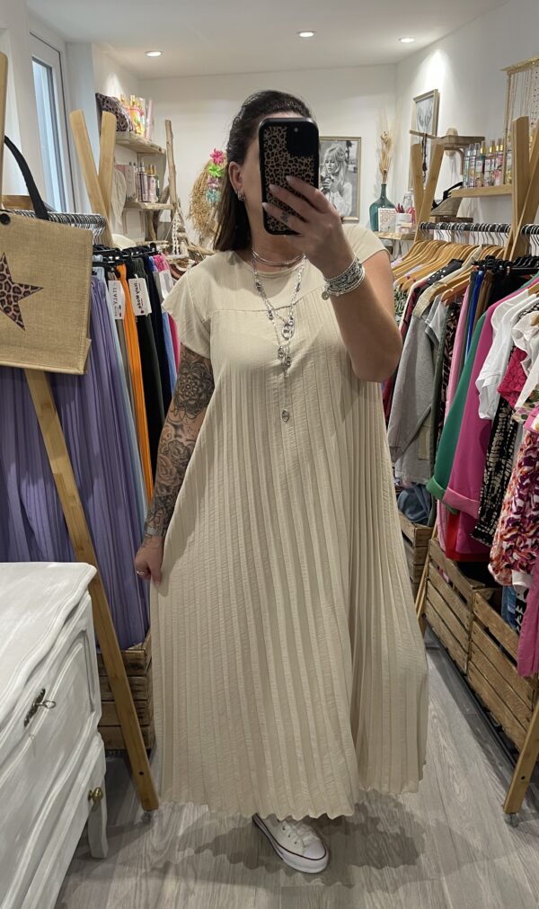 Robe Amandine beige – Image 2