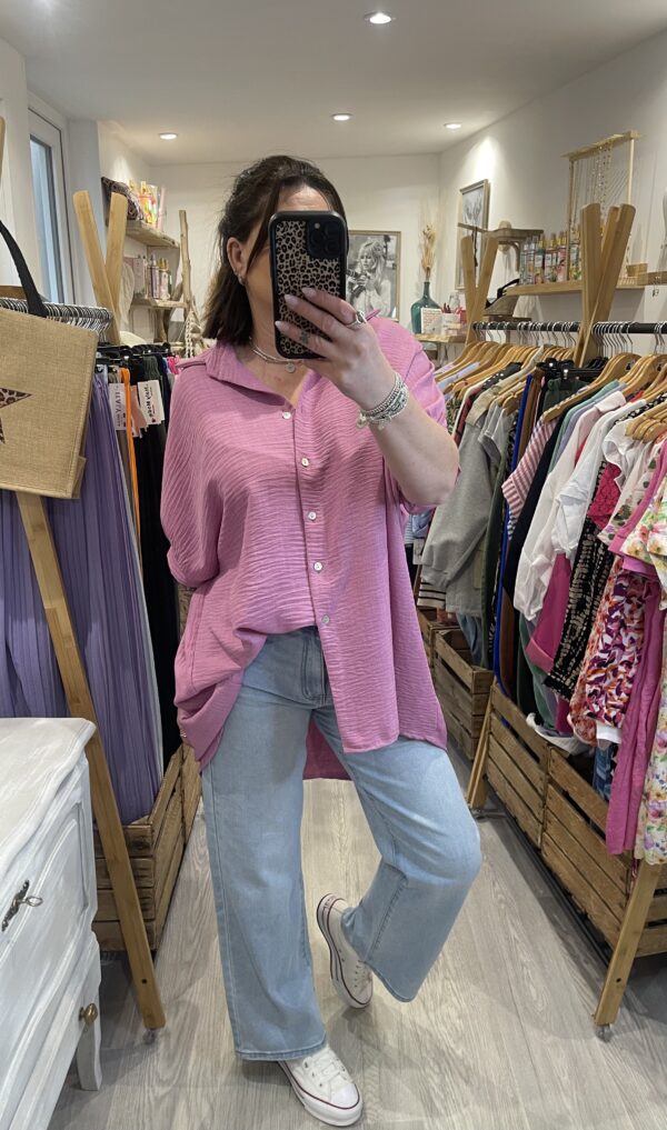Chemise Moda rose – Image 7