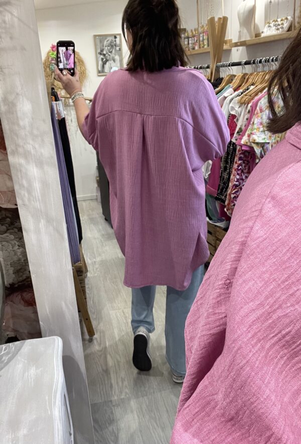 Chemise Moda rose – Image 5
