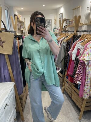 Chemise Moda vert d'eau