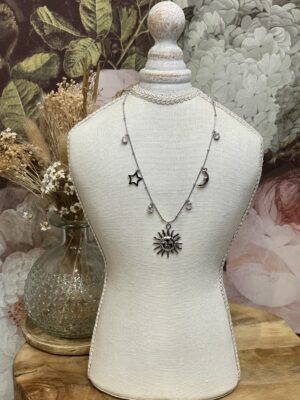 Collier Glow argent