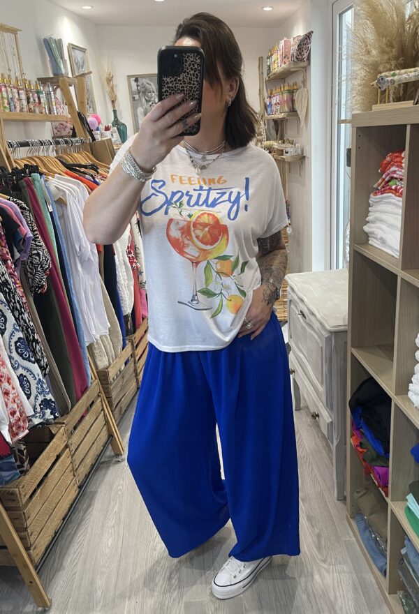 Pantalon Gio bleu électrique – Image 6
