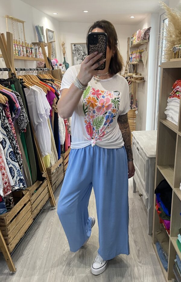 Pantalon Gio bleu ciel