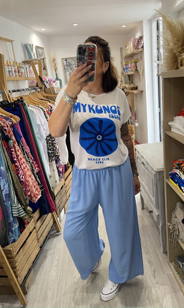 Pantalon Gio bleu ciel – Image 2