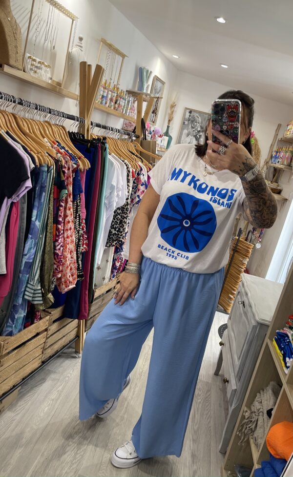 Pantalon Gio bleu ciel – Image 3