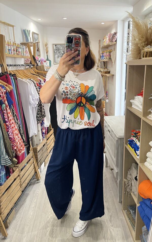 Pantalon Gio bleu marine – Image 2