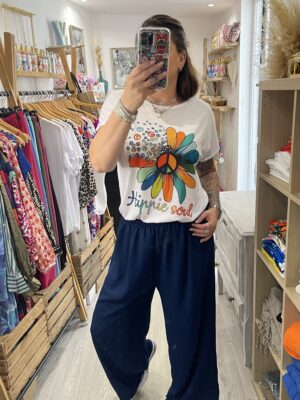 Pantalon Gio bleu marine