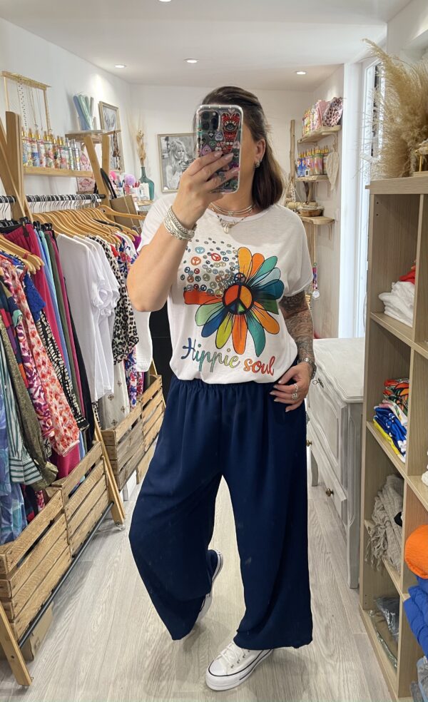 Pantalon Gio bleu marine