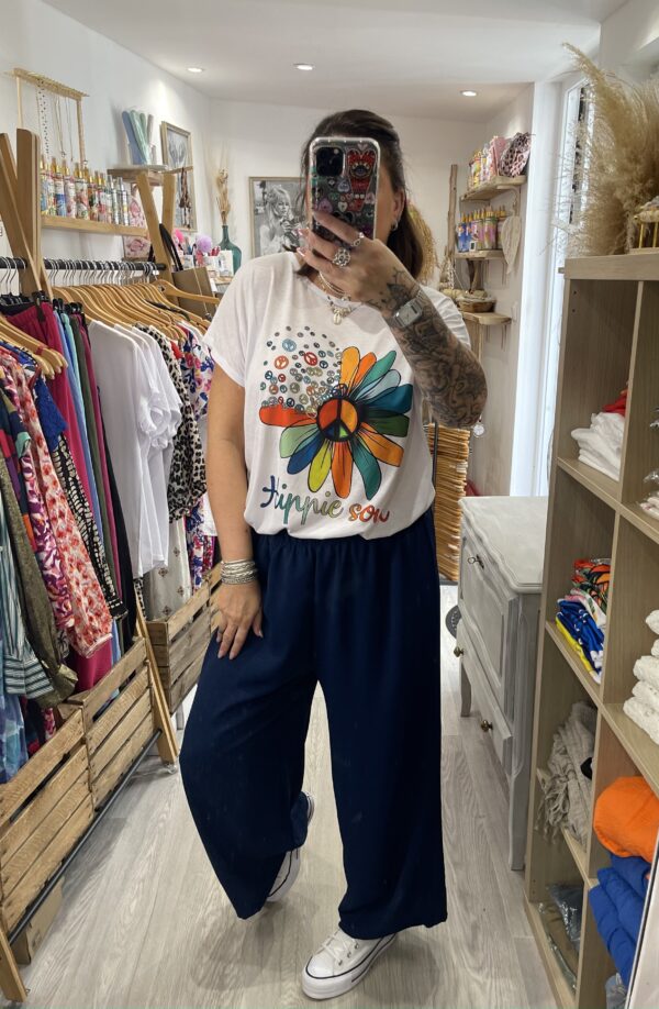 Pantalon Gio bleu marine – Image 3