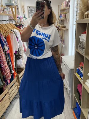 Jupe Luna bleu électrique