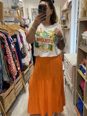 Jupe luna orange