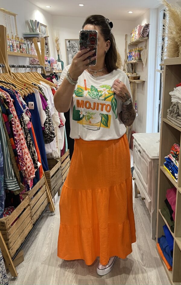 Jupe luna orange