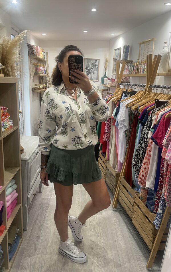 Jupe-short Lisette kaki