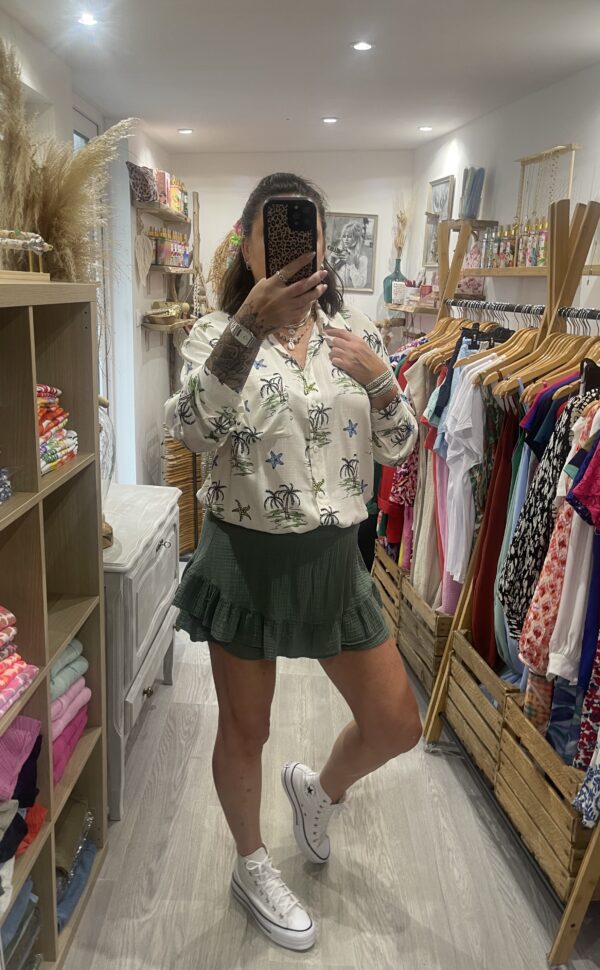 Jupe-short Lisette kaki – Image 6