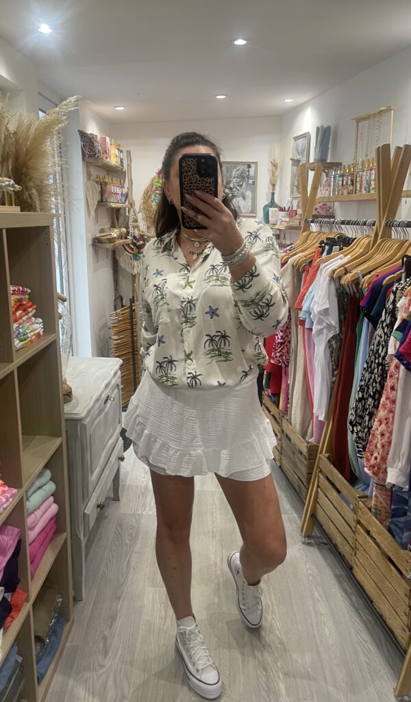 Jupe-short Lisette blanche – Image 3