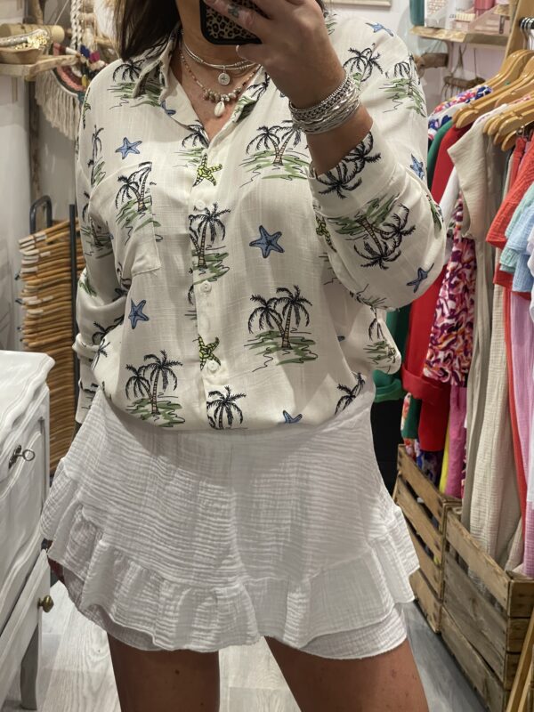 Jupe-short Lisette blanche – Image 4