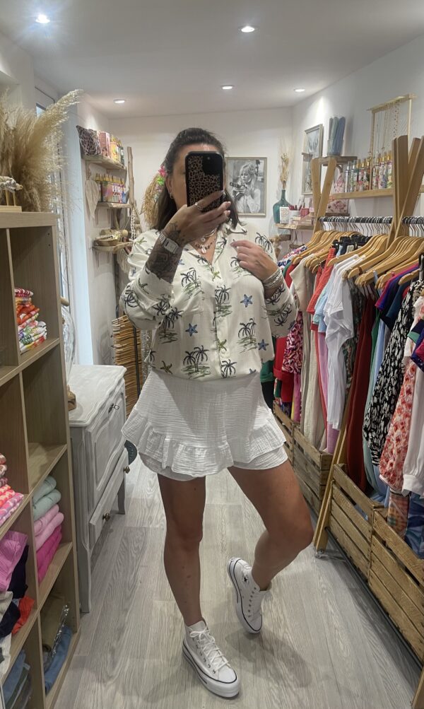 Jupe-short Lisette blanche – Image 6